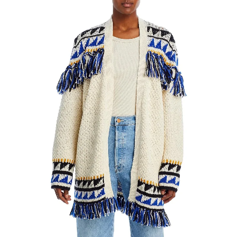 The Tassel Is Worth The Hassel Womens Alpaca Blend Tassel Cardigan Sweater