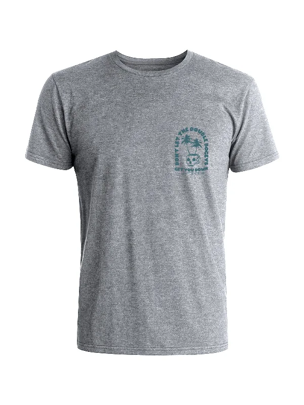 Double Bogeys Tee - Steel Heather (Lake)