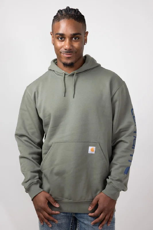 Carhartt Loose Fit Graphic Hoodie for Men in Dusty Olive | K288-DOV-OLIVE