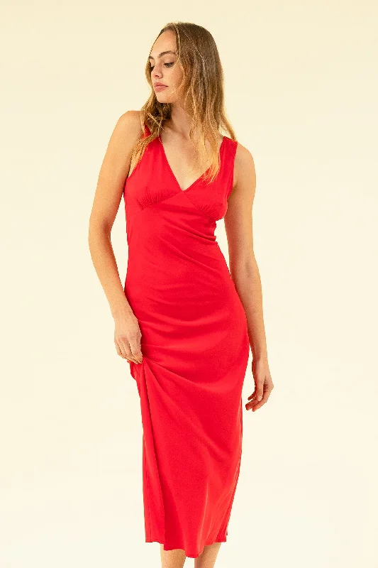 MATHILDA DRESS - ROUGE