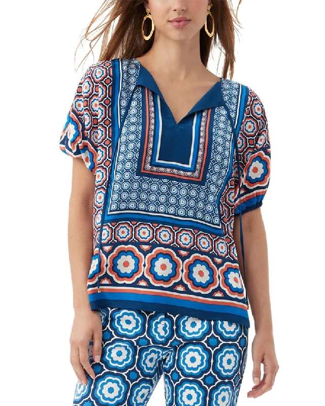 Trina Turk Floria Silk Tunic