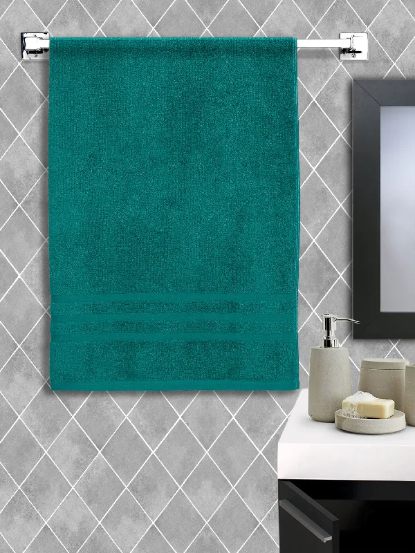 Unisex Sea green Basic Terry Bath Towel