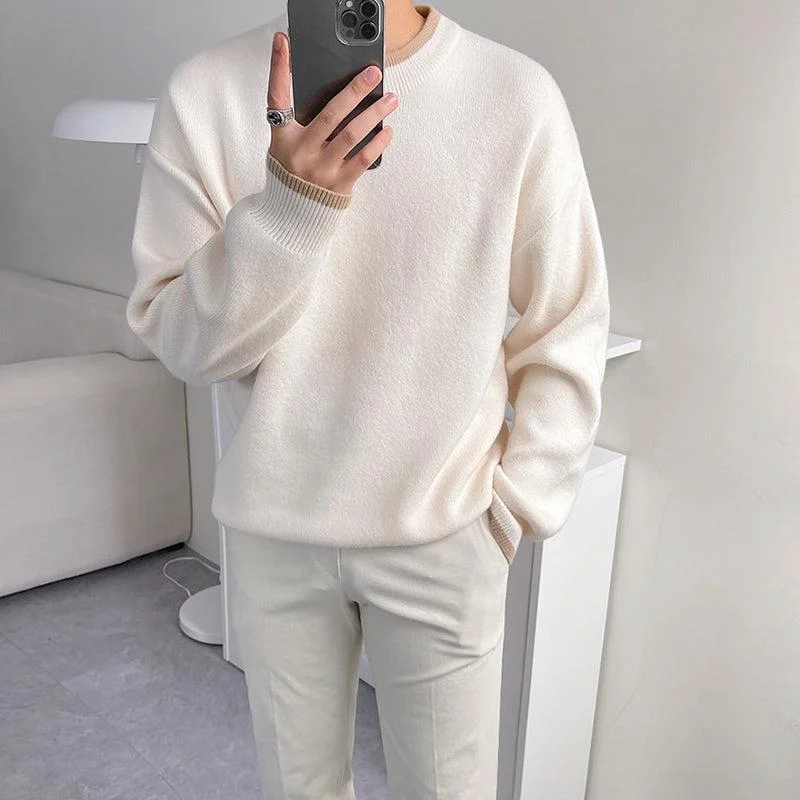 Long -Sleeved Knitted Bottom Shirt