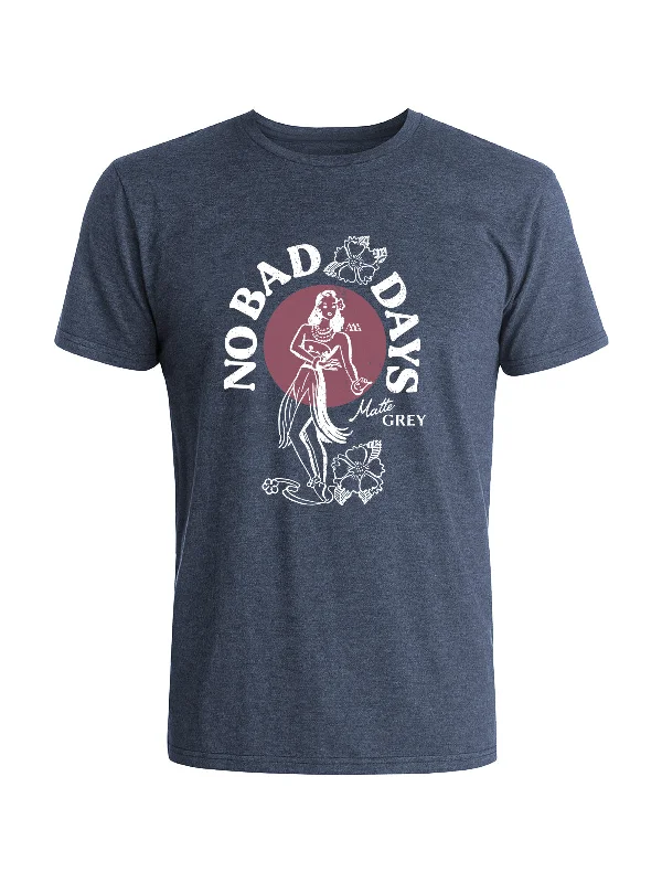 No Bad Days Tee - Navy Heather (White/Cordoba)