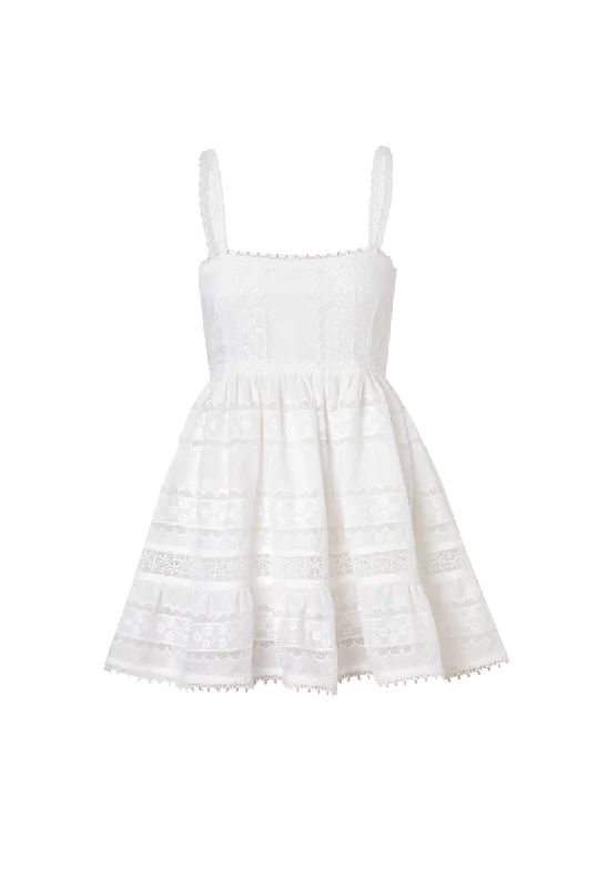 Canela Mini Dress in White