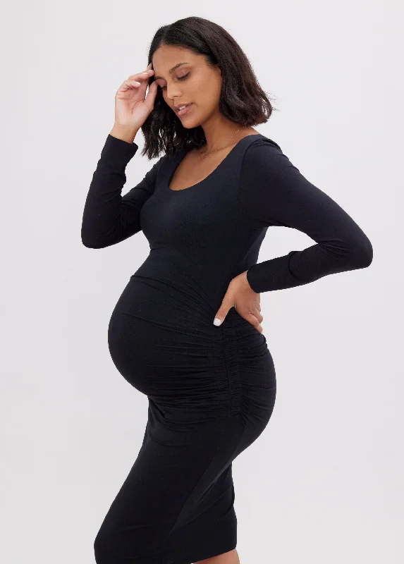 The Masterpiece Long Sleeve Maternity Dress