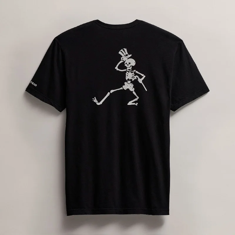 Men's Grateful Dead Dancing Skeleton Short Sleeve Tee - Black