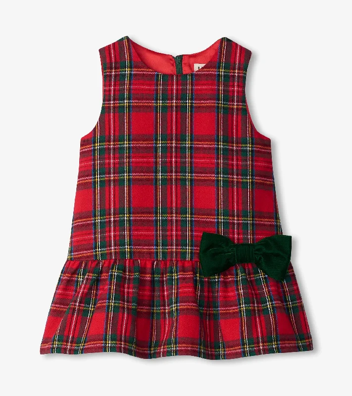 Girls Red Plaid Jumper