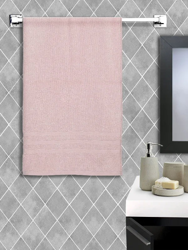 Unisex Light Pink Basic Terry Bath Towel