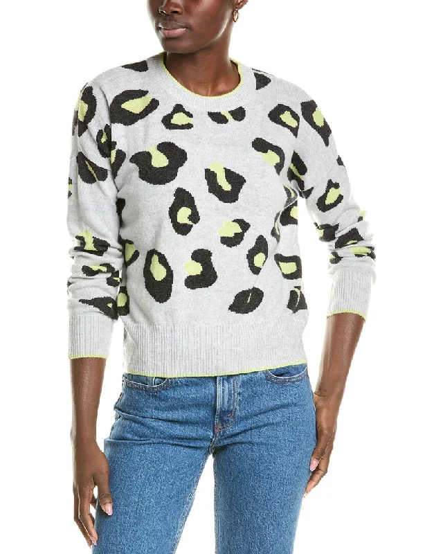 Brodie Cashmere Wool & Cashmere-Blend Intarsia Leopard Jumper