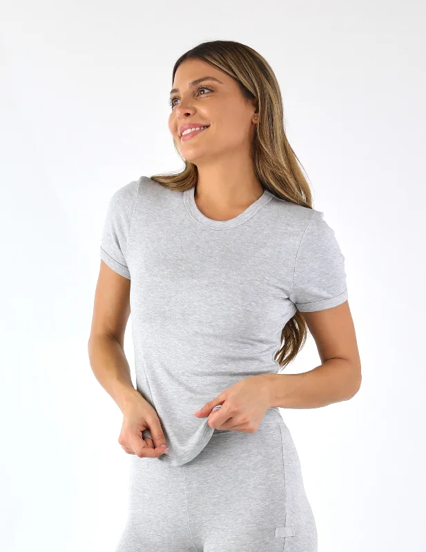 Tranquil Tee: Heather Grey