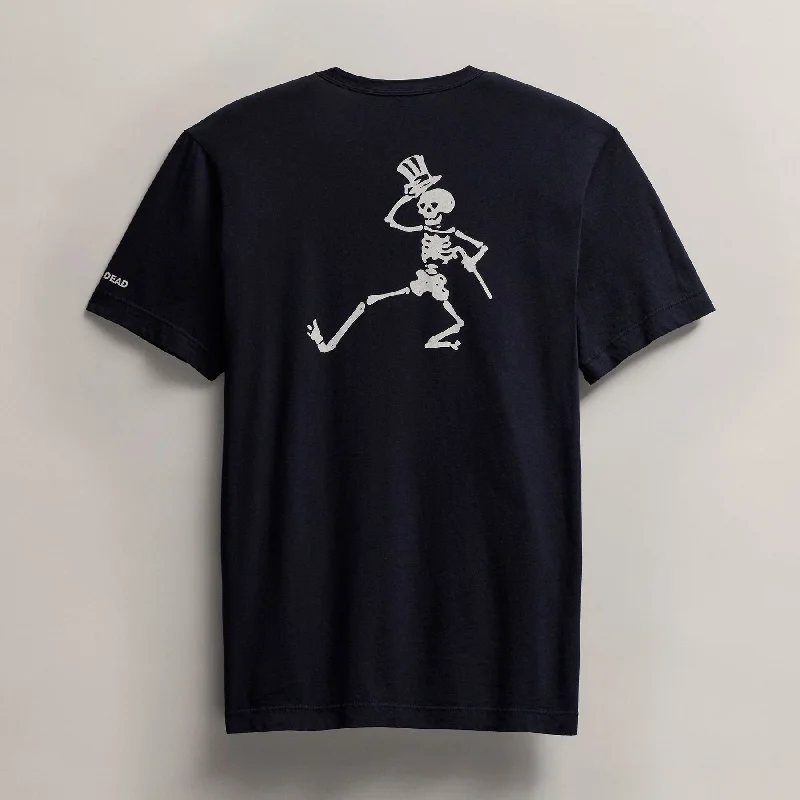 Men's Grateful Dead Dancing Skeleton Short Sleeve Tee - Deep