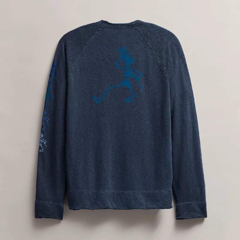 Men's Grateful Dead Dancing Skeleton Sweatshirt - Deep Pigment