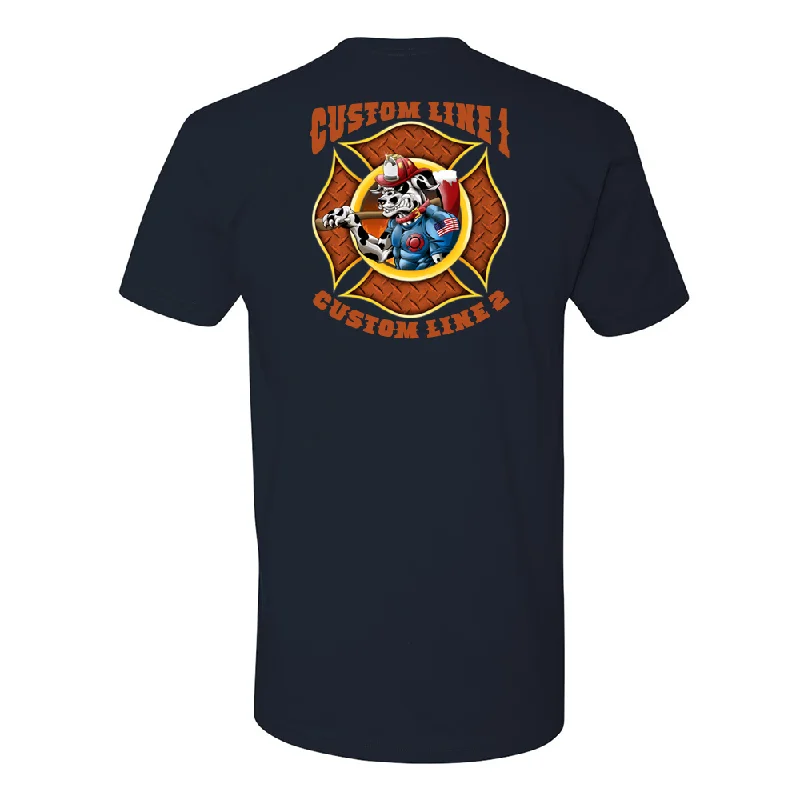 Customized Fire Dalmatian Fire Station Premium T-Shirt