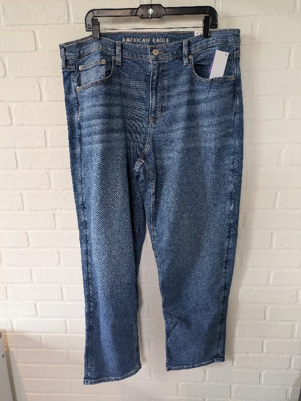 Blue Denim Jeans Straight American Eagle, Size 18