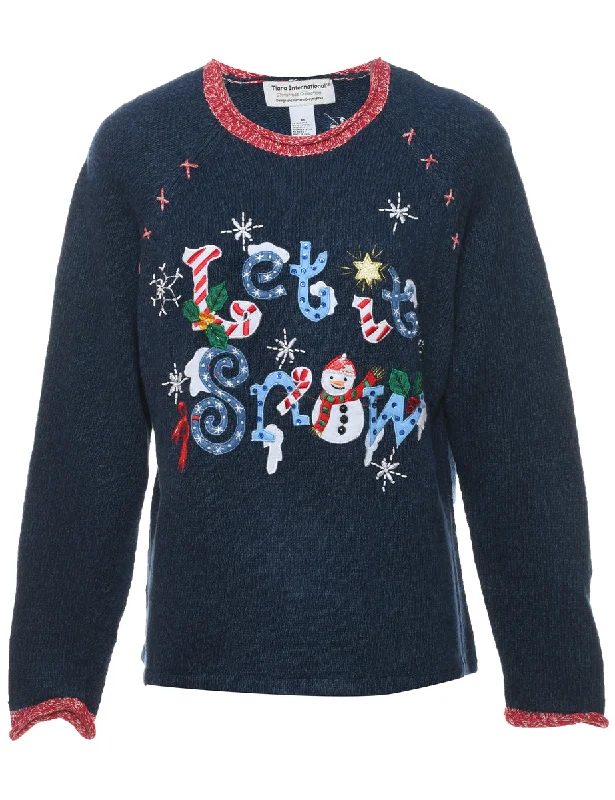 Snowman Christmas Jumper - M