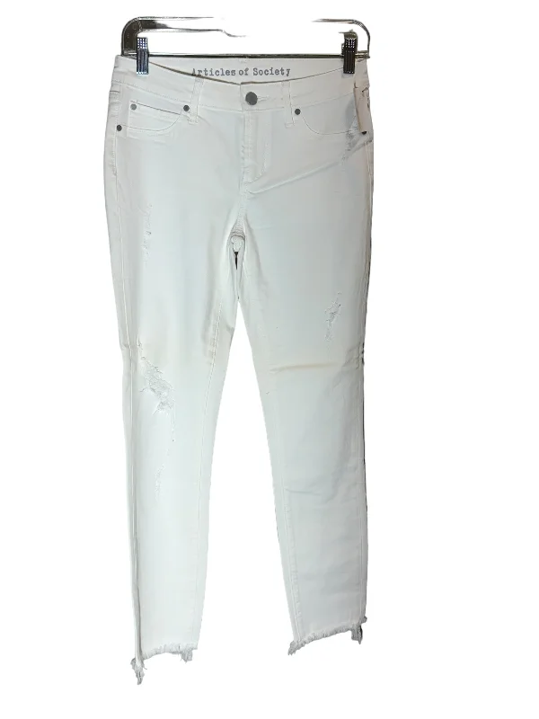 White Denim Jeans Skinny Articles Of Society, Size 2