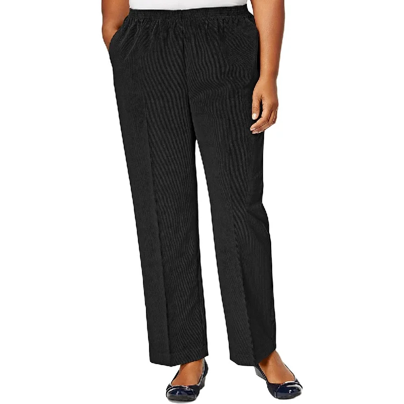 Alfred Dunner Womens Plus Comfort Waist Classic Fit Corduroy Pants