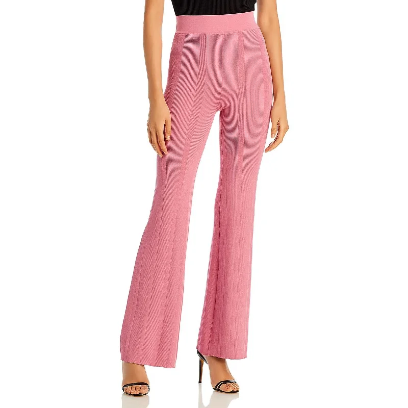 Remain Womens High Rise Stretch Flared Pants