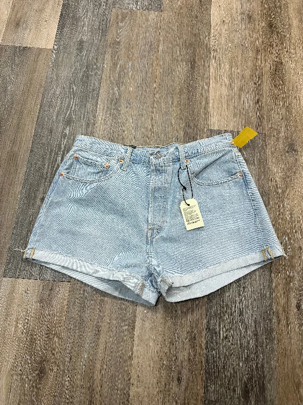 Shorts By Levis In Blue Denim, Size: 14