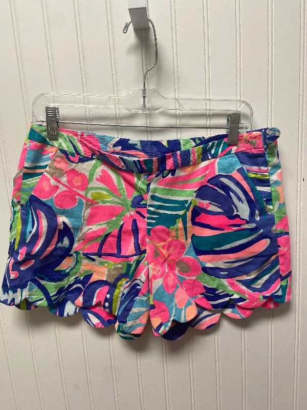 Shorts Designer By Lilly Pulitzer In Pink & White, Size: S