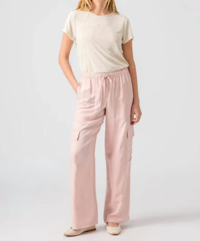 Soft Track Pant In Rose Smoke