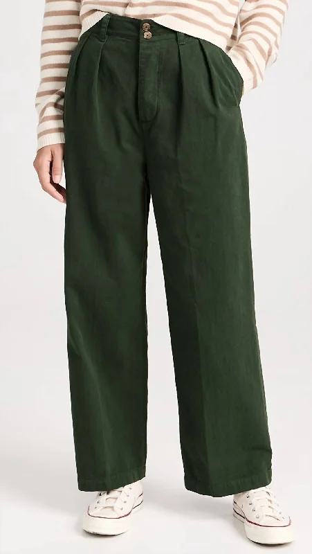 Women's Town Pants In Dark Forest